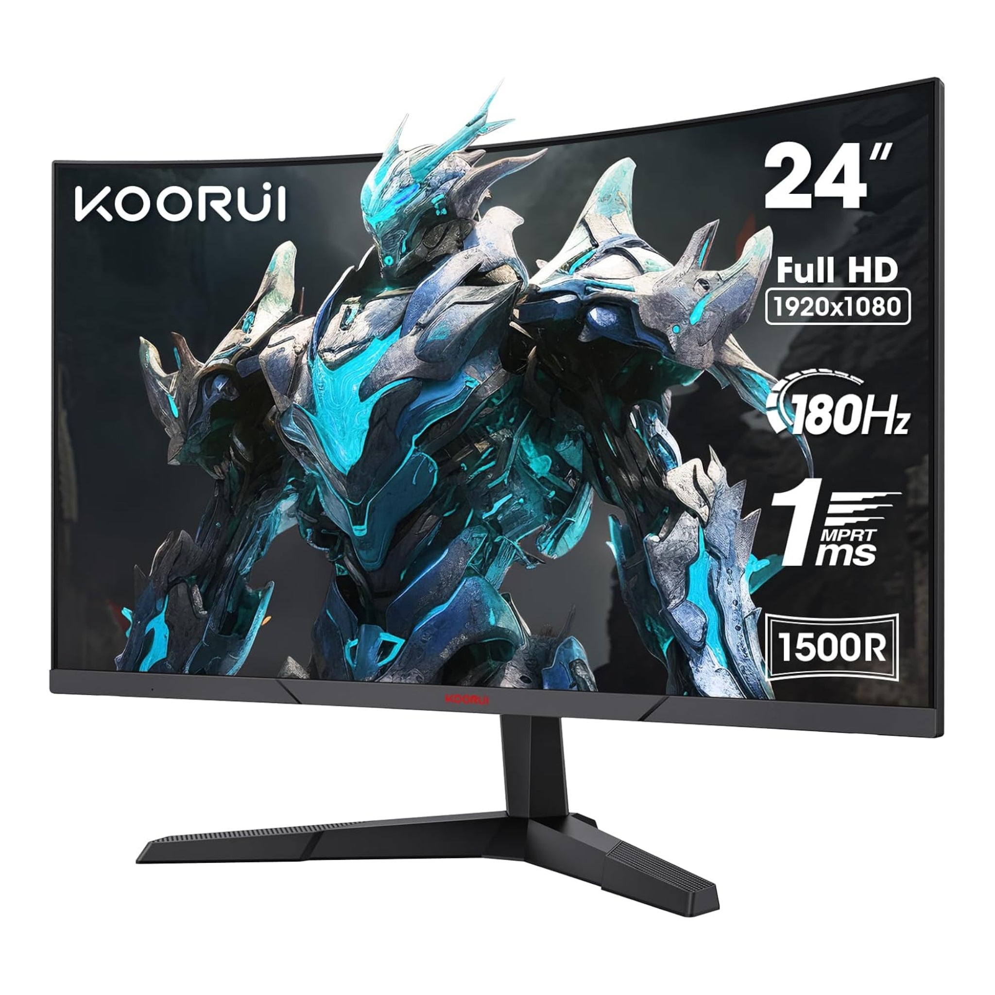 KOORUI 24E6CA 24 Inch FHD 180Hz 1ms 1500R VA Display Curved Gaming Mon koorui-24e6ca-24-inch-fhd-180hz-1ms-1500r-va-display-curved-gaming-mon