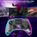 P05 Ergonomic RGB Wireless Controller with Turbo Function and Back Buttons for PS3, PS4, PC, Mobile Phones & Nintendo Switch