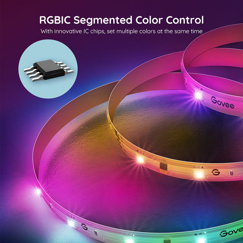 Govee RGBIC Basic Wi-Fi + Bluetooth LED Strip Lights - H618