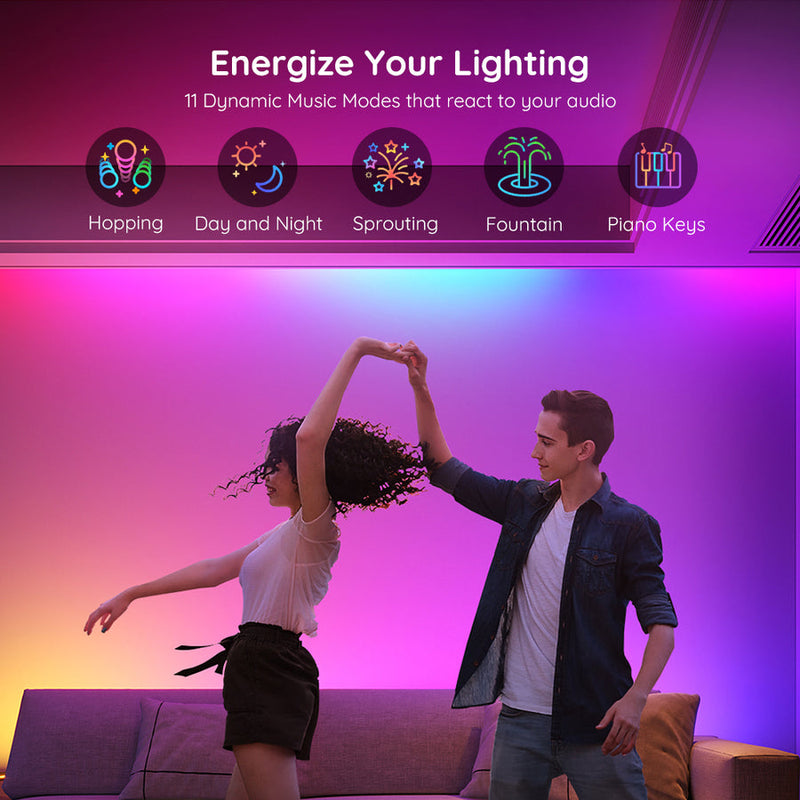 Govee RGBIC Basic Wi-Fi + Bluetooth LED Strip Lights - H618