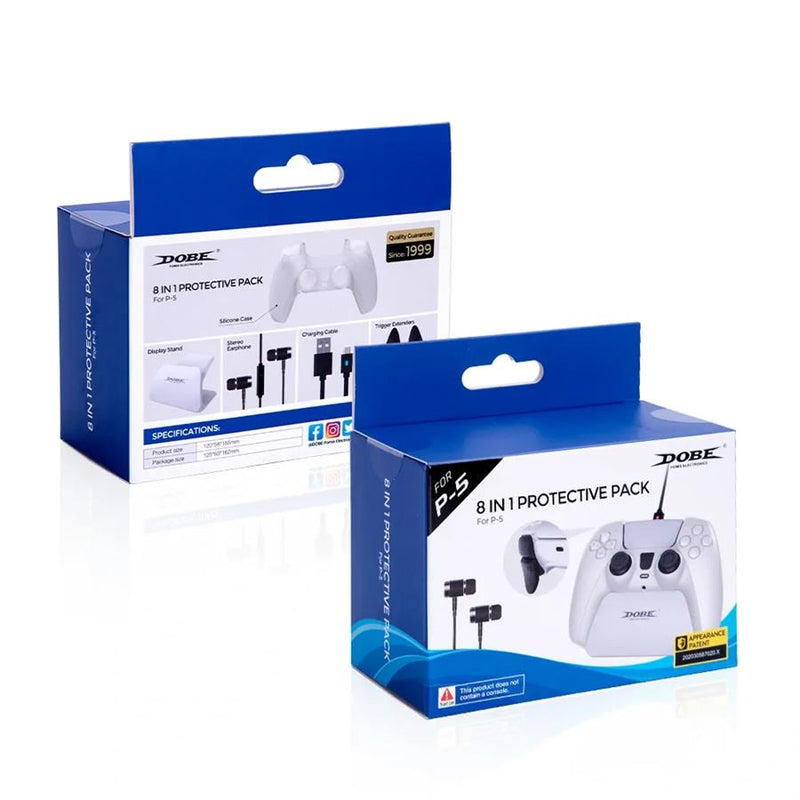 Dobe 8 in 1 Pack For PlayStation 5 PS5 Controller