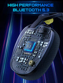 ONIKUMA B2 Wireless Headset Three Mode, Bluetooth + 2.4g Wireless + Wired Lightweight E-Sports Gaming Headphone Suitable for PC, PS4, PS5, Smart Phone, Mac - Black