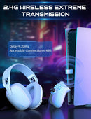 ONIKUMA B2 Wireless Headset Triple Mkde, Bluetooth + 2.4g Wireless + Wired Lightweight E-Sports Gaming Headphone Suitable for PC, PS4, PS5, Smart Phone, Mac