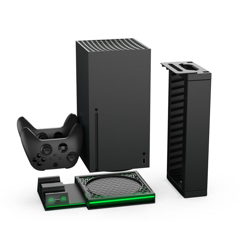 Dobe TYX-0667 Multifunctional Stand Dual Controller Charger Charging Dock Station Game Storage Rack For Xbox Series X