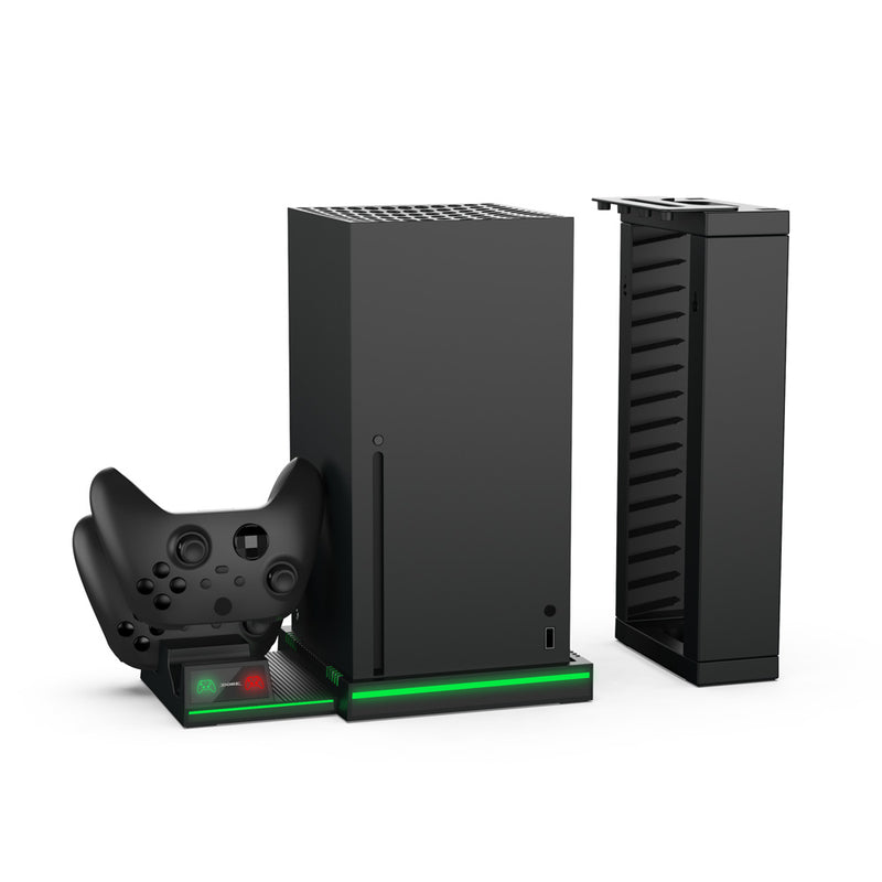 Dobe TYX-0667 Multifunctional Stand Dual Controller Charger Charging Dock Station Game Storage Rack For Xbox Series X
