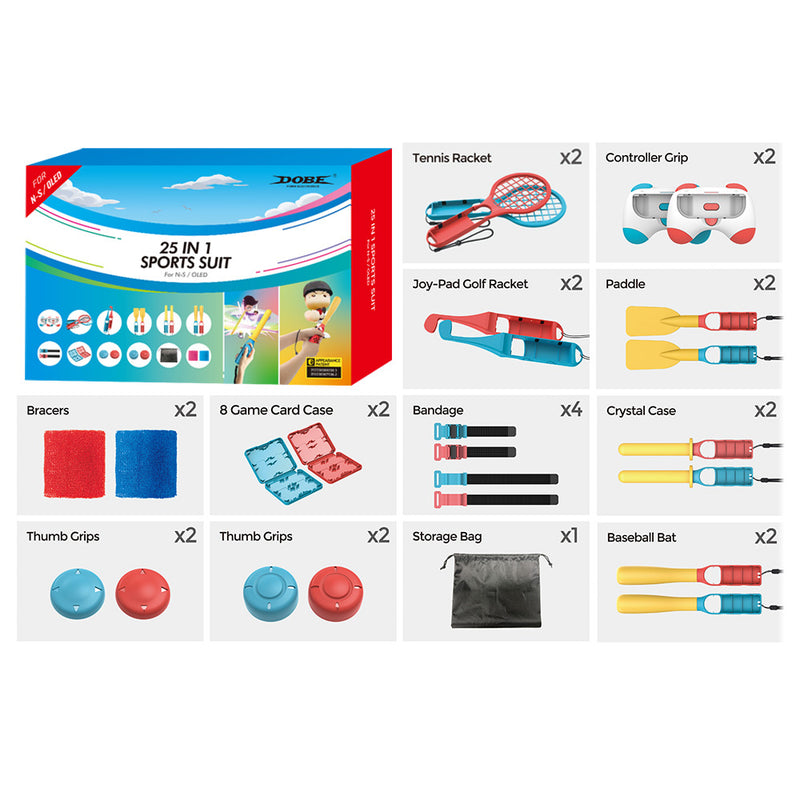 Dobe 25 in 1 Sports Kit for Nintendo Switch