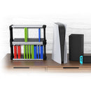 Dobe Game Disc Storage Stand For pS5, PS4, Xbox & Nintendo Games with Hanging Hook - Black/White