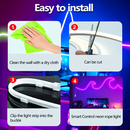 RGB Neon Rope Lights IP67 Waterproof, Bluetooth APP Control, Flexible Silicone Design