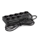 Moxom 14-in-1 High-Duty Power Strip – Multi-Socket Extension with USB Charging & Safety Protection - Black
