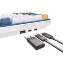 Royal Kludge RK61 Plus Triple Mode RGB 61-Keys Hot-Swappable Mechanical Keyboard Klein Blue Color