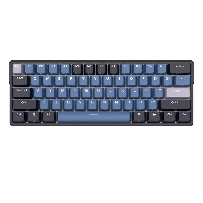 Royal Kludge RK61 Plus Triple Mode Wireless Bluetooth5.1/2.4G/Wired, RGB 61-Keys Hot Swappable Mechanical Keyboard - Indigo