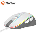 Meetion GM23 RGB Circulation Backlit Gaming Mouse - White