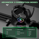 ONIKUMA B100 Headset Headworn Bluetooth 2.4g Wireless Wired Three Mode Lightweight E-Sports Gamer Headphone