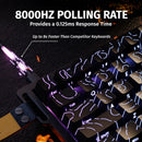 Attack Shark X68 HE RGB Magnetic Switch Keyboard - Black Contours (Pattern Shines Through Keycaps)