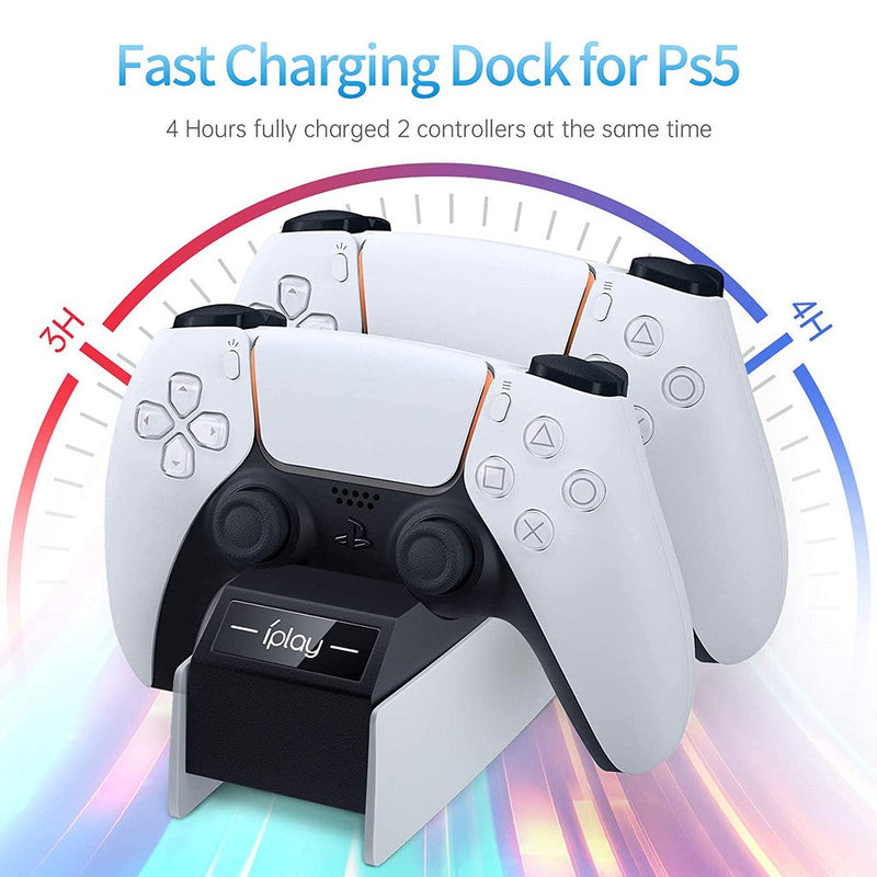 Iplay Dual Charging Dock For Playstation 5 Controller Accessory