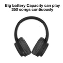 MOXOM BASS MX-WL06 Wireless and Wired On Ear Headphones - 5 Hours Playtime, 300 Hours Standby Time, Quick Rechargeable Battery