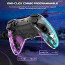 P05 Ergonomic RGB Wireless Controller with Turbo Function and Back Buttons for PS3, PS4, PC, Mobile Phones & Nintendo Switch