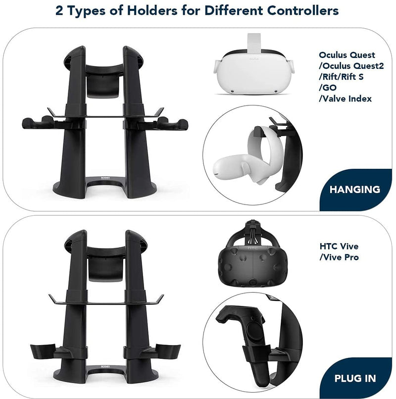 KIWI design VR Stand for Meta Quest 2/3/3s VR Headset and Controllers