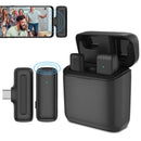 MOXOM Noise Reduction Type-C Wireless Microphone for Live Shows, Vlogs, and Interviews