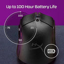 HyperX Pulsefire Haste 2 Wireless Gaming Mouse- Ultra Lightweight, 61g, 100 Hour Battery Life, Dual Wireless Connectivity, Precision Sensor - Black