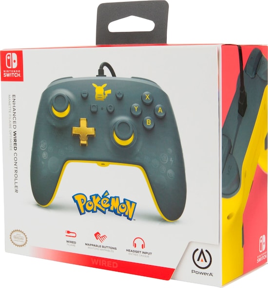 Powera Enhanced Wired Controller For Nintendo Switch - Pokémon: Pikachu Nintendo Switch Accessory