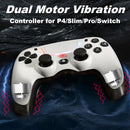P07 Wireless Controller with Dual Vibration/6-Axis Gyro/RGB Modes/Macro M1,M2/Turbo Boost for PS3/PS4/Nintedno Switch/PC/ Mobile Phones