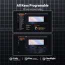 RK ROYAL KLUDGE RK68 | RK837 65%  Triple Mode Wireless Bluetooth5.1/2.4G/Wired, Hot Swappable Mechanical Gaming Keyboard, 68 Keys RGB - White