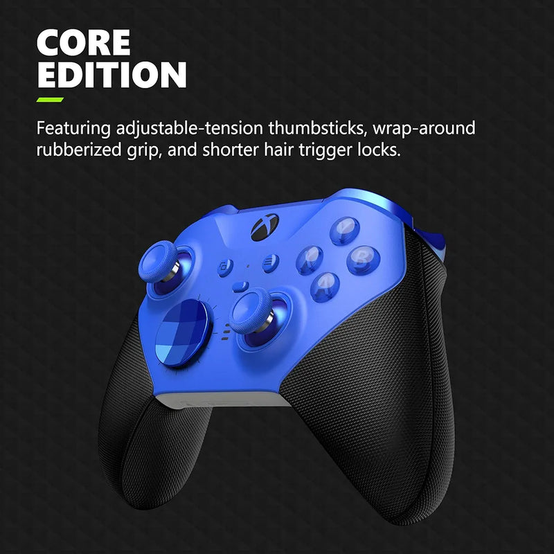 Xbox Elite Series 2 Core Wireless Controller – Blue – Xbox Series X|S, Xbox One, Windows PC, Android, and iOS