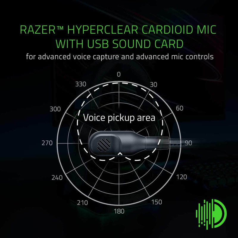 Razer Blackshark V2 With Usb Sound Card - Thx 7.1 Spatial Surround Gaming Headset