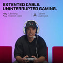 HyperX Cloud Stinger 2 Core - Gaming Headset for Playstation, Lightweight Over-Ear Headset with mic, Swivel-to-Mute Function, 40mm Drivers - White