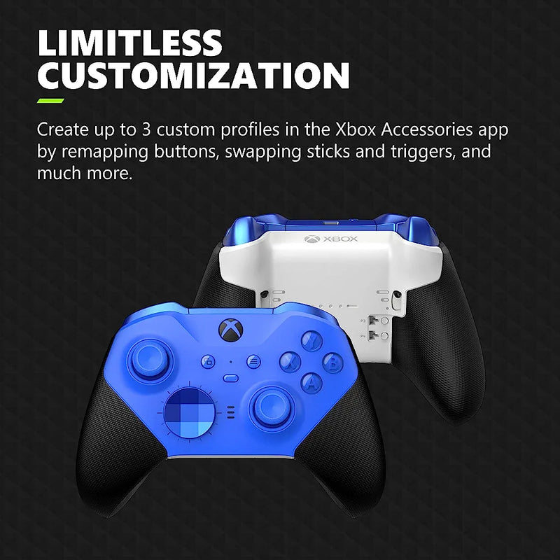 Xbox Elite Series 2 Core Wireless Controller – Blue – Xbox Series X|S, Xbox One, Windows PC, Android, and iOS