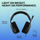 HyperX Cloud Stinger 2 Core – Gaming Headset, Lightweight Over-Ear Headset with mic, Swivel-to-Mute mic Function - Black