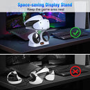 Dobe PS VR2 Controllers Charging Station with Led Indicator & VR Headset Display Stand