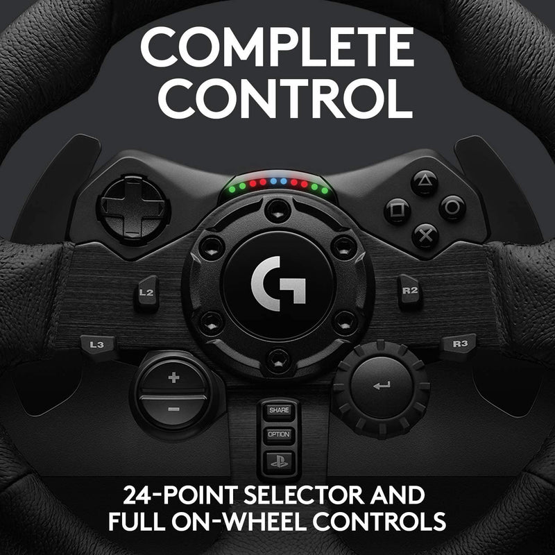 Logitech G923 Racing Wheel and Pedals for PS5, PS4 and PC TRUEFORCE up to  1000 Hz Force Feedback,Dual Clutch Launch Control G Driving Force Shifter