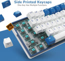 Royal Kludge RK61 Plus Triple Mode RGB 61-Keys Hot-Swappable Mechanical Keyboard Klein Blue Color