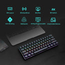 Rk Royal Kludge Rk61 Rgb Dual Mode Wireless/wired 60% Mechanical Gaming Keyboard - Black