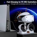 Dobe PS VR2 Controllers Charging Station with Led Indicator & VR Headset Display Stand