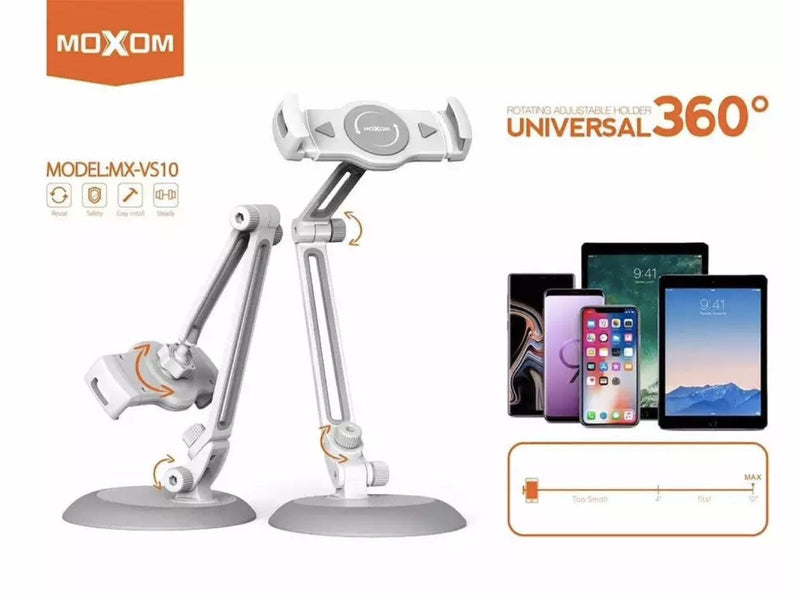 Moxom Mx-Vs10 Universal 360 Desktop Stand For Mobile Phones Tablets And Nintendo Switch Accessory