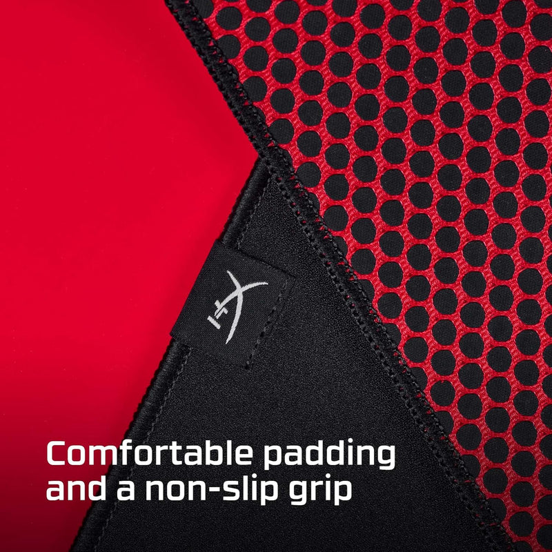 HyperX Pulsefire Gaming Mouse Pad Precise Cloth Surface, Anti-Fray Stitching, Non-Slip Rubber Base, Desk Mat Black