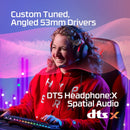 HyperX Cloud III – Wired Gaming Headset, PC, PS5, Xbox Series X|S, Angled 53mm Drivers, DTS Spatial Audio, Memory Foam, Durable Frame, Ultra-Clear 10mm Mic, USB-C, USB-A, 3.5mm – Black/Red