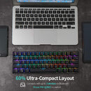 Rk Royal Kludge Rk61 Rgb Dual Mode Wireless/wired 60% Mechanical Gaming Keyboard - Black