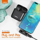 MOXOM Noise Reduction Type-C Wireless Microphone for Live Shows, Vlogs, and Interviews