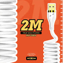 MOXOM 2M True Gold Plated Data Cable - Black