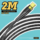 MOXOM 2M True Gold Plated Data Cable - Black