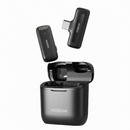 MOXOM Noise Reduction Type-C Wireless Microphone for Live Shows, Vlogs, and Interviews