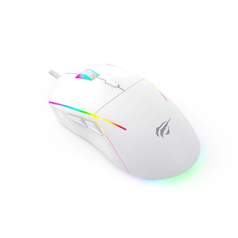 Havit  MS961 RGB Backlit Programmable Gaming Mouse - White