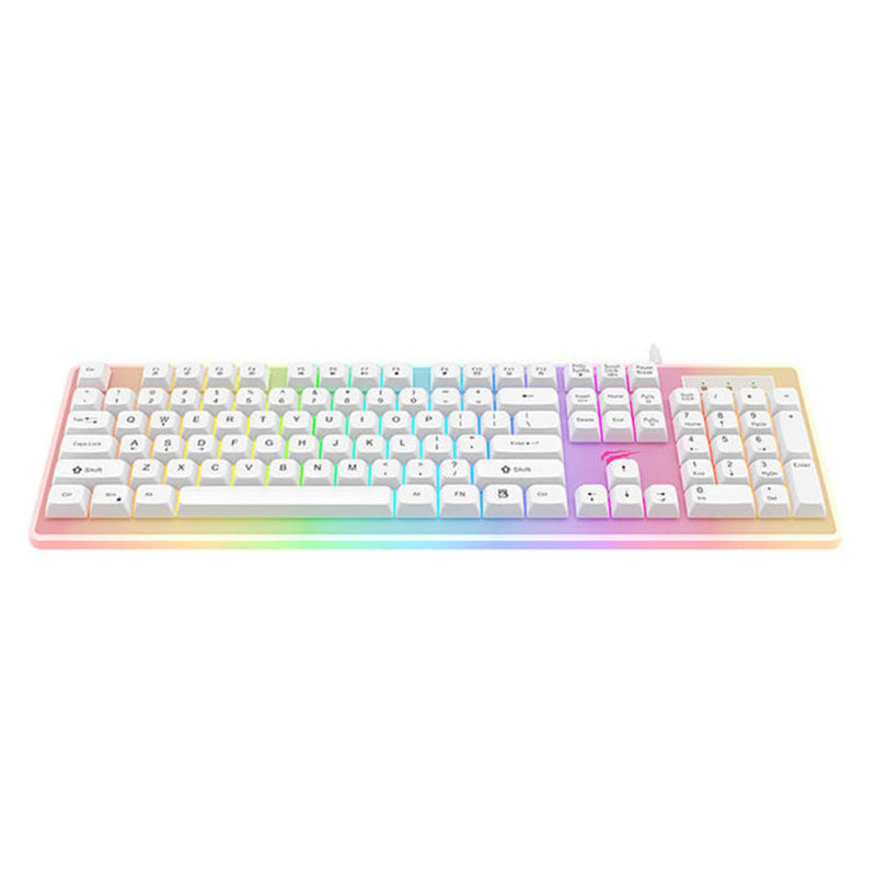 Havit KB876L RGB backlighting Gaming Keyboard - White