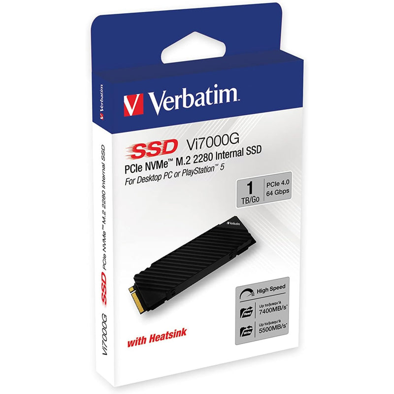 Verbatim Vi7000G NVMe M.2 Internal SSD For Playstation 5 | PS5