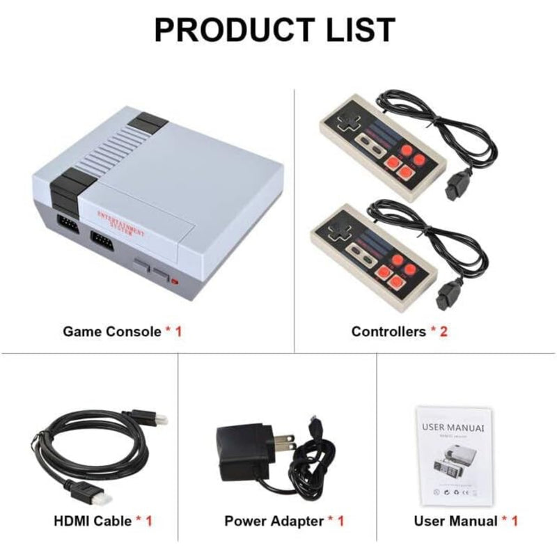 Classic Retro Game Console with 621 8bit Games - HDMI Output