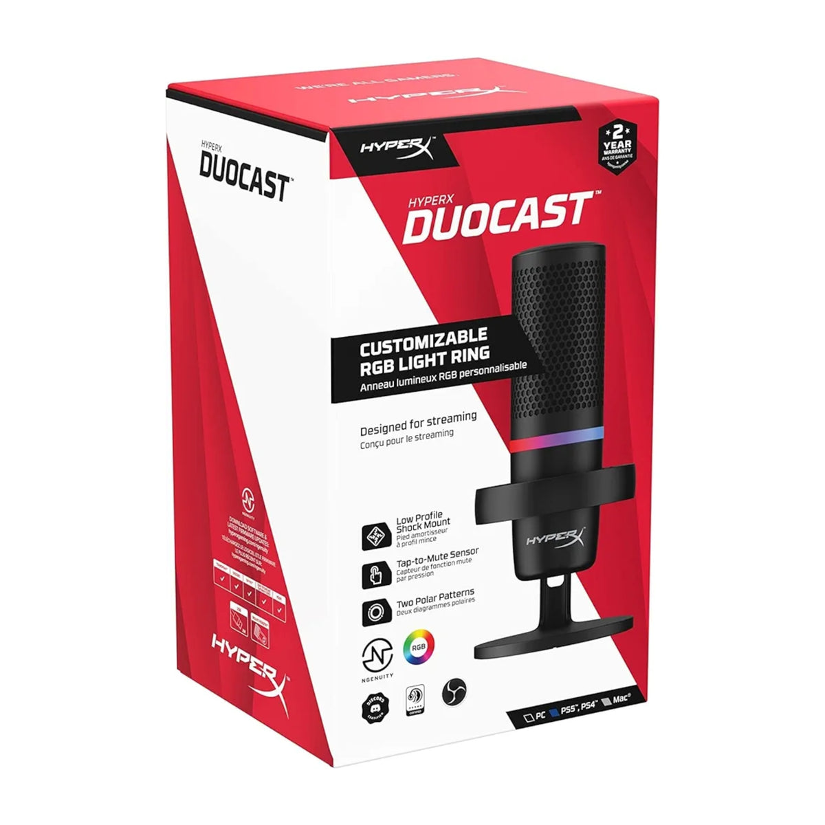 HyperX DuoCast - USBマイク RGBライティング DuoCast USB Microphone | HyperX